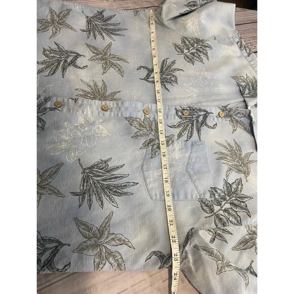 Batik Bay Shirt Men L Tropical Short Sleeves Collared Button Down Cotton - Picture 6 of 10